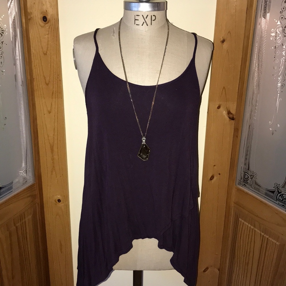 Express One Eleven High Low Hem Tank Top